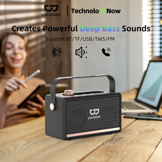 Loa Bluetooth Marshall GOOJODOQ 5.3 BT kết nối không dây âm trầm hỗ trợ cuộc gọi thẻ TF Đĩa U