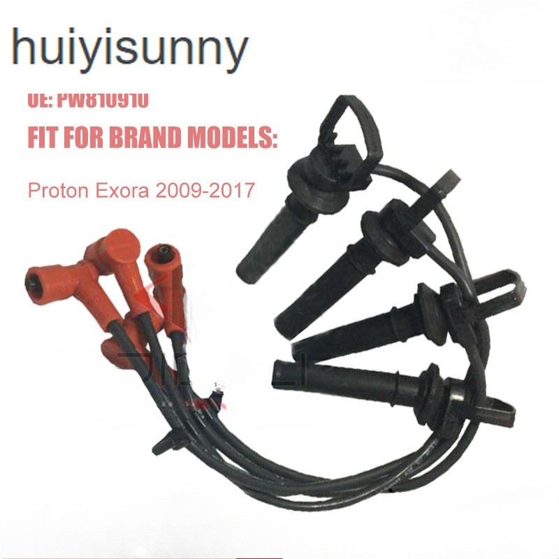 HYS PW810910 Proton Exora 2009 đến 2017 Bộ cáp bugi Bugi Dây cắm đánh lửa Kabel Bugi
