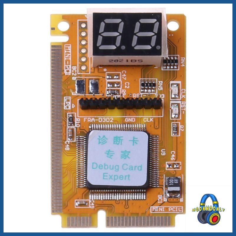 Moom 2-Digit Mini PCI PCI-E LPC POST Test Chẩn đoán Bộ phân tích bộ chuyển đổi thẻ Debug