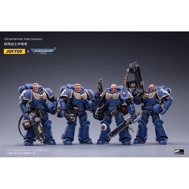 MÔ HÌNH JOYTOY - WARHAMMER40K- SPACE MARINE ULTRAMARINES INTERCESSOR  - 1/18 ACTION FIGURE .