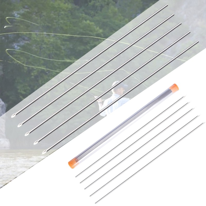 BS * 5 chiếc Kim câu cá không gỉ Kim móc giun đất rỗng