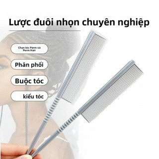 🌟Lược đuôi tạo kiểu dày chống tĩnh điện chịu nhiệt độ cao cho tóc bồng bềnh, lược chải hai mặt cho nghệ sĩ trang điểm