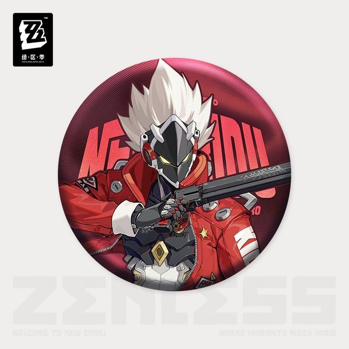 Badge Billy Kid Portrait Series Zenless Zone Zero Huy Hiệu Tròn 7,5cm