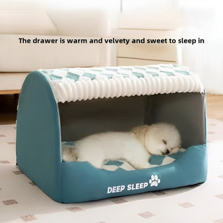  Chuồng Thú Cưng Ấm Áp Bán Kèm Mèo Litter Trung Bình Giường Cho Chó Lớn Có Thể Tháo Rời Có Thể Giặt Được Nhà Mèo 