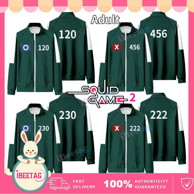 Squid Game Mực Trò Chơi Áo Khoác / Quần Nam Nữ Halloween Trang Phục Hóa Trang Phù Hợp Với Netflix Vai Trò Chơi Đảng Đội Sự Kiện Trang Phục Áo