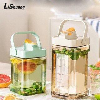 Bình nước LISHUANG có vòi, Bình nước lạnh dung tích lớn 2,3L / 3,5L, Bình nước uống cắm trại ngoài trời Xô Ấm đun nước trà