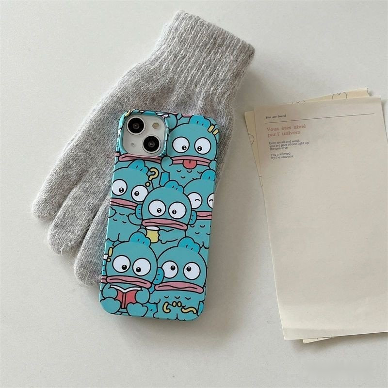 Ốp điện thoại Cá Hề màu xanh đáng yêu toàn màn hình dùng cho iPhone 16ProMax 15Pro chống bẩn 11ProMa