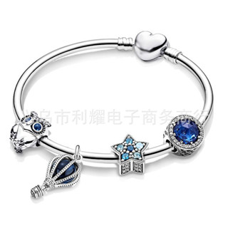  Pandora Đính Hạt DIY Vòng Tay Nữ Ngôi Sao Cổ Tích Câu Chuyện Đại Dương Trái Tim Vòng Tay Quà TặngCho 