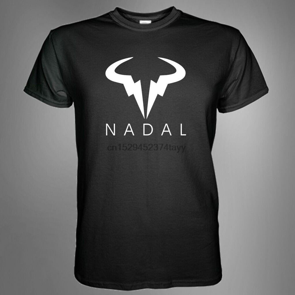 2025 Mới Nadal Tennis Wimbledon Rafael Nadal Logo Đen Trắng Áo Thun Nam Áo Thun Thoáng Mát Áo Sơ Mi 