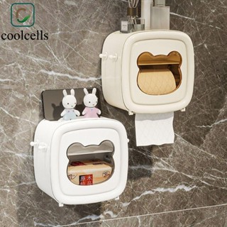 Hộp giấy vệ sinh COOLCELLS, Hộp ống giấy cuộn chống thấm nước không đục lỗ, Hộp đựng khăn lau tường đa chức năng dày di động Phòng tắm