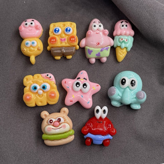 [SHIP TỪ 3C] CHARM GẮN DÉP, TICKER GẮN DÉP chủ nó đề Bọt Biển sẵn nút gài DÉP CROCS, CROSS, DÉP SỤC, dép Cá SẤU