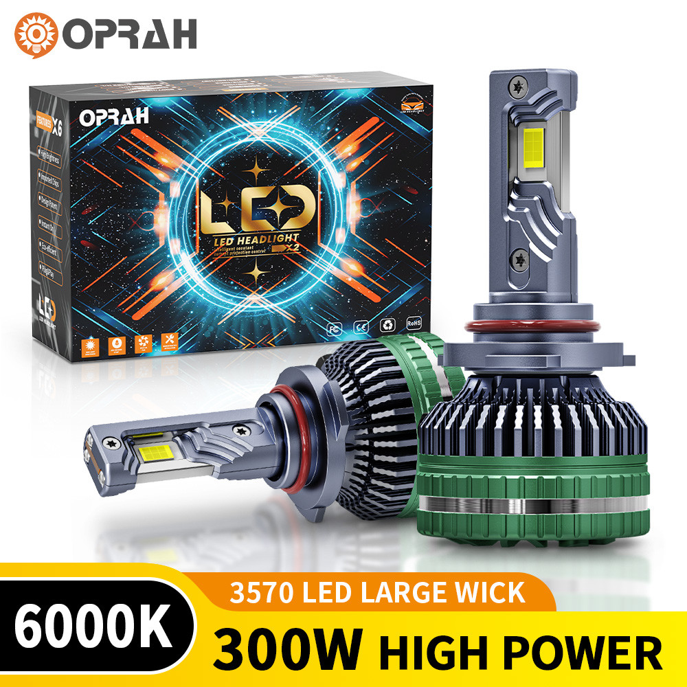 Oprah 2 Chiếc S95 300W Công Suất Cao Siêu Sáng H4 Đèn Pha LED 3570 Đèn Pha H1 H7 H11 9005 9006 Bóng 