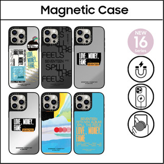  Casetify SEVENTEEN M12 SPILL THE FEELS Vỏ gương Acrylic bằng nhựa cứng cho iPhone 11 16 12 13 14 15 Plus Pro Max Vỏ 
