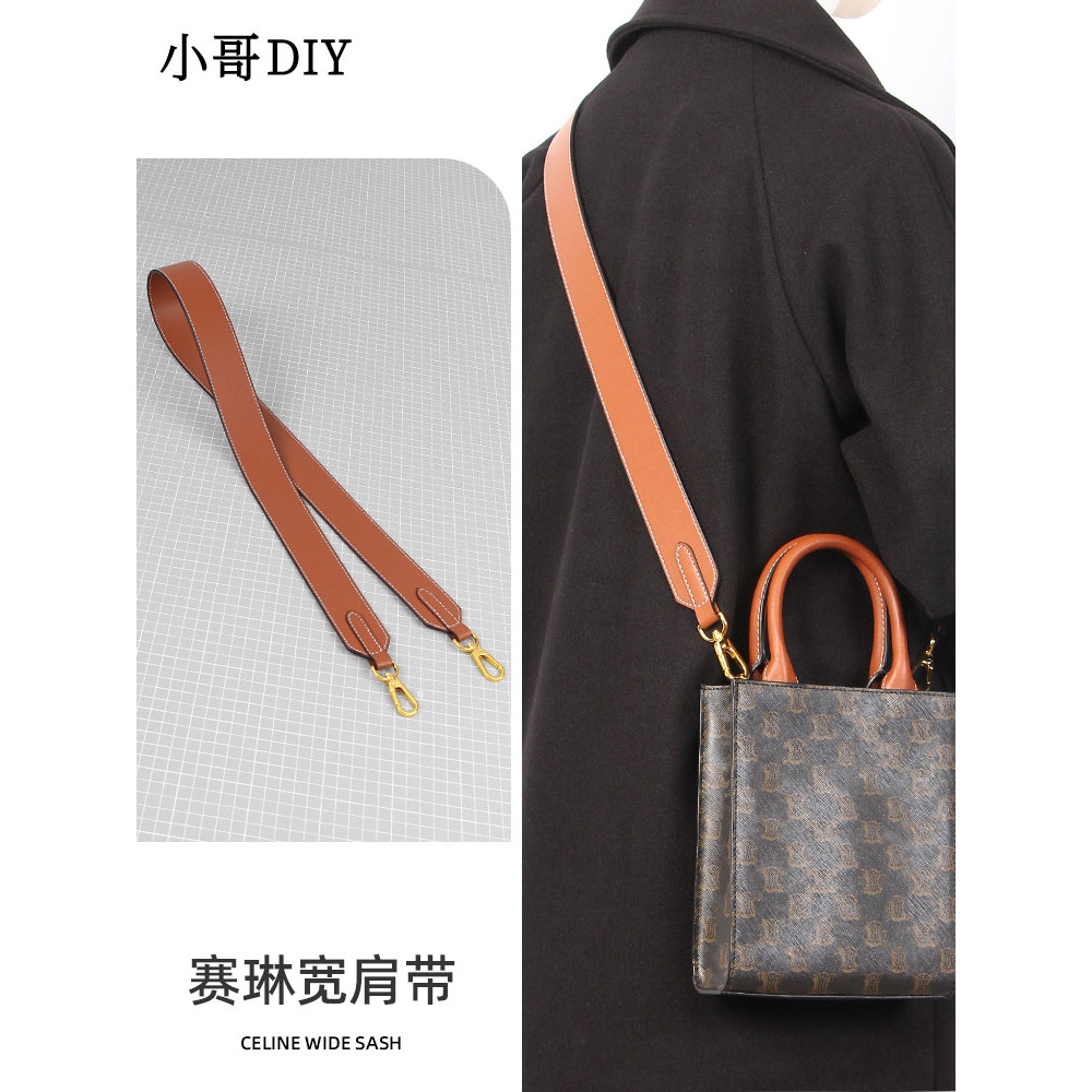 Thích hợp cho Celine Triomphe Bucket Bag Bandwide Dây đeo vai Sửa đổi celine Một vai nách đeo chéo