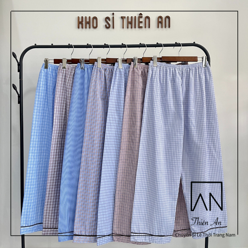 [HCM][HỎA TỐC]Quần Pijama Nam Trung Niên Quần Dài Mặc Nhà Quần Ngủ Cho Người Lớn Tuổi Thiên An CAMAVINGA