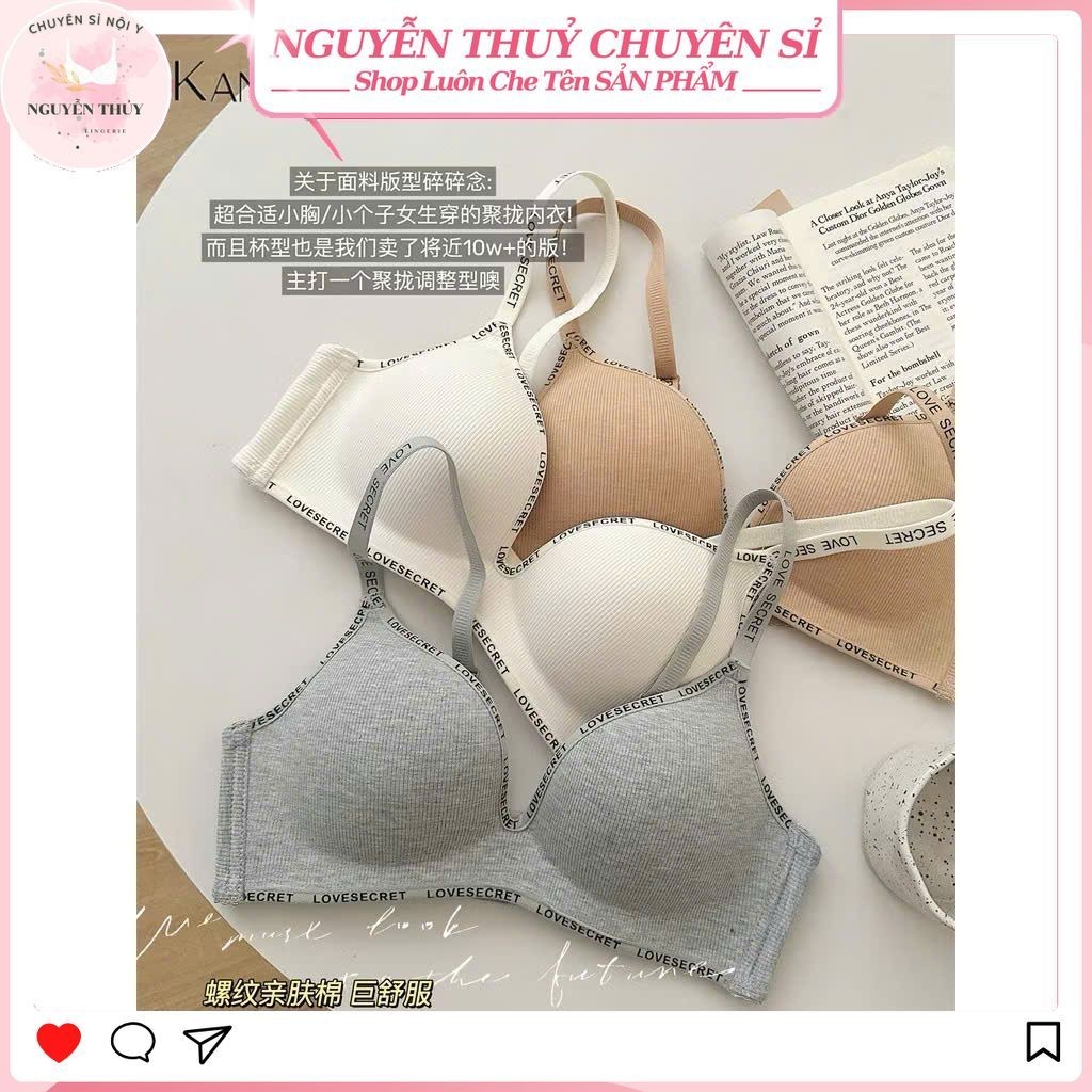 (Hàng Hót 2025) Combo 4 Áo Lót Nữ Nâng Đẩy Vòng 1 Su Phối Cotton Mút Dày 3,5cm Không Gọng Viền Chữ SexyBeautyGirl - T888 | BigBuy360 - bigbuy360.vn