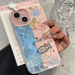 Thích hợp cho iPhone 16 15 14 13 12 11 Pro Max X XR XS Max 7 8 Plus Vỏ điện thoại thế giới biển Vỏ mềm hình động vật hoạt hình ATW