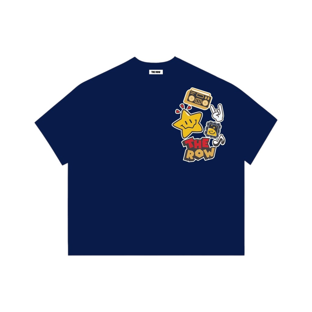 Áo Thun Boxy Local Brand THEROW Tay Ngắn Cotton 250gsm "HÌNH STICKER" Áo Phông Forrm Rộng Mùa Hè Kiểu Đẹp Unisex Nam Nữ | BigBuy360 - bigbuy360.vn