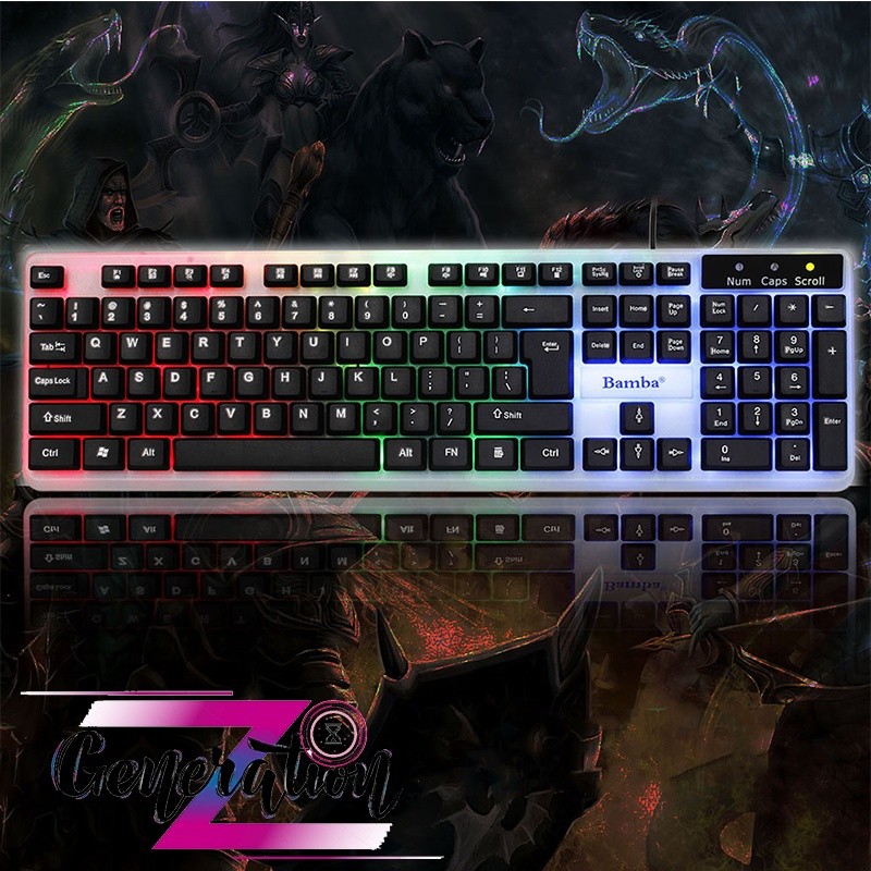 BÀN PHÍMB18 - Bàn phím giả cơ có LED B18 - Keyboard B18. BH 6 THÁNG