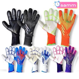 Găng tay thủ môn SAMM 1 Cặp, Găng tay thủ môn bảo vệ ngón tay cho trẻ em dành cho người lớn, Găng tay bóng đá cao su dày thoáng khí chống trượt