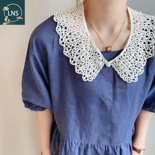 Craftycorner Ren Cổ Giả, Váy Cổ Búp Bê Trang Trí Vai Trang Trí Cổ Áo Sơ Mi, Phụ Kiện May Mặc Khăn Choàng Cotton Có Thể Tháo Rời May