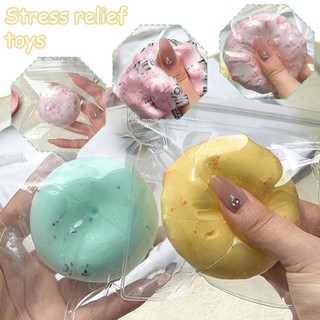 Đồ chơi giải nén phục hồi chậm Nhào vui nhộn Bóp kết cấu màu đen Khối hình hạt Đồ chơi xây dựng E8b3