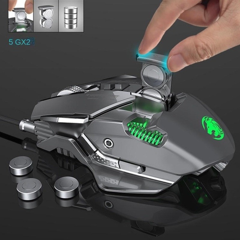 Mk300 Cơ Chơi Game Chuột RGB Hiệu Ứng Ánh Sáng Chuột Có Dây Máy Tính Notebook Đa Năng