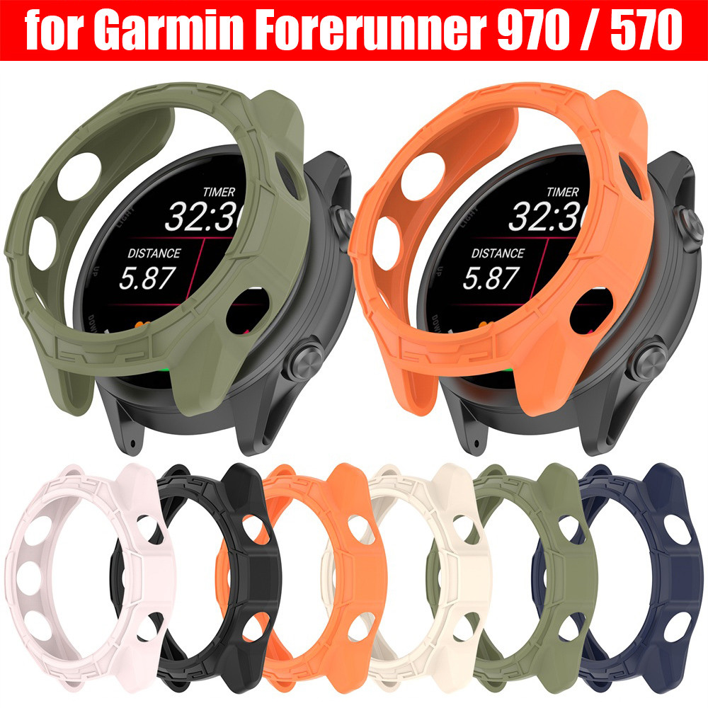 Ốp Bảo Vệ Cho Garmin Forerunner 970 Ốp Lưng Mềm Chống Sốc Cho Forerunner 570 Shell