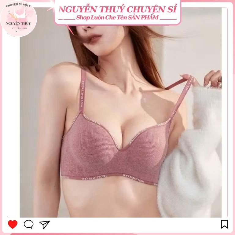 (Hàng Hót 2025) Combo 4 Áo Lót Nữ Nâng Đẩy Vòng 1 Su Phối Cotton Mút Dày 3,5cm Không Gọng Viền Chữ SexyBeautyGirl - T888 | BigBuy360 - bigbuy360.vn