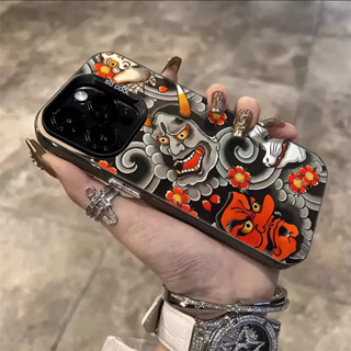 Ốp Điện Thoại Họa Tiết Hình Xăm Truyền Thống Nghệ Thuật Tương Thích Cho IPhone 13 14 15 11 12 16 Pro Max XR X / XS Max Kim Loại 7 / 8 Plus Se2020 Khung Gương Độc Lập Chống Rơi