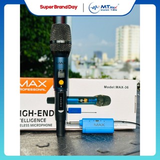 MICRO KHÔNG DÂY ĐA NĂNG MAX 36 NÂNG CẤP TỪ MAX 19 HÚT ÂM TỐT, CHỐNG HÚ HIỆU QUẢ  SẠC PIN NGAY TRÊN MIC MÀN HÌNH LCD