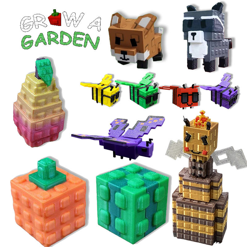 3D In Đồ Chơi Phát Triển Một Khu Vườn CANDY BLOSSOM Gấu Trúc Rồng Tiêu Đồ Chơi Mô Hình Quà Tặng Cho 