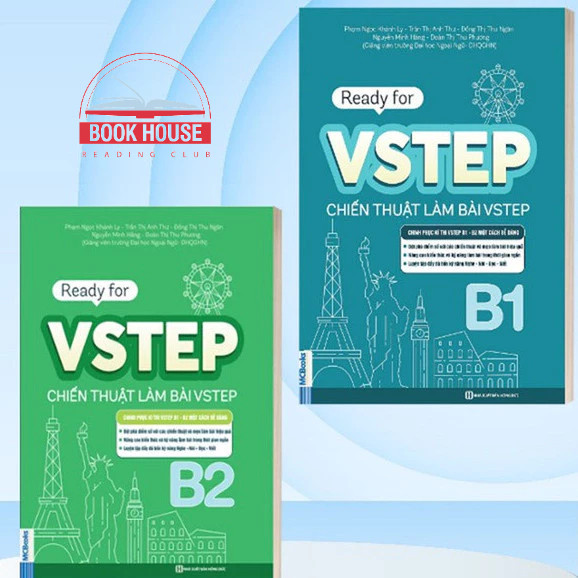 Sách - Combo Ready for VSTEP Chiến thuật làm bài VSTEP B1,B2 - mcbooks [Nhà sách HCM-551]