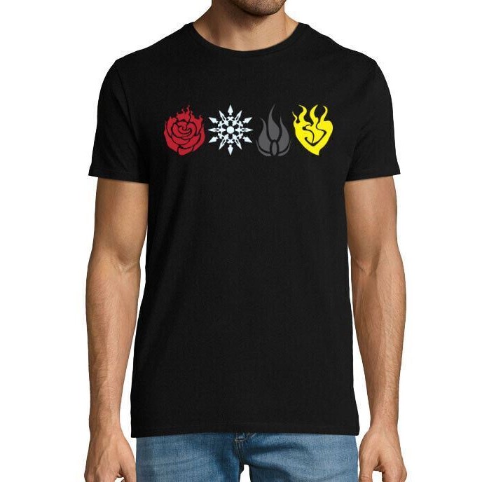 Rwby Biểu Tượng Nghệ Thuật Vẽ - Áo Retro Nam Ngộ Nghĩnh