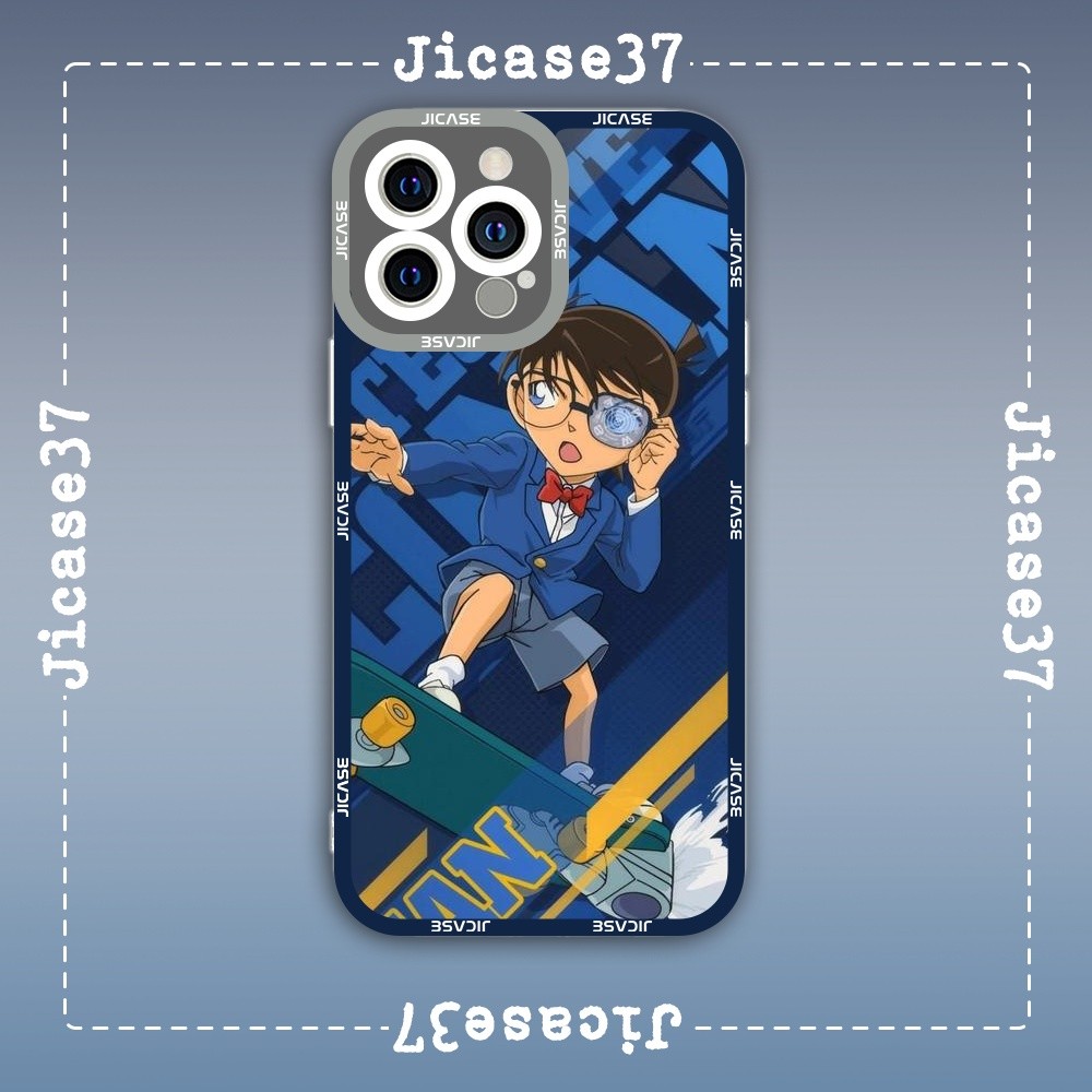 Ốp lưng iPhone Cạnh Vuông Samsung Xiaomi Oppo Anime Họat hình Detective Conan Thám tử lừng danh Cona