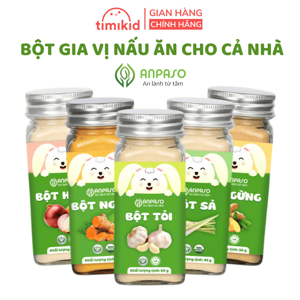 Bột Gia Vị Cho Bé Ăn Dặm ANPASO Làm Tăng Hương Vị Cho Bữa Ăn Của Bé