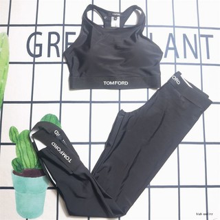 Bộ đồ thể thao Tomford Áo chạy bộ + Quần Bộ đồ mỏng Yoga [có thẻ và thẻ]
