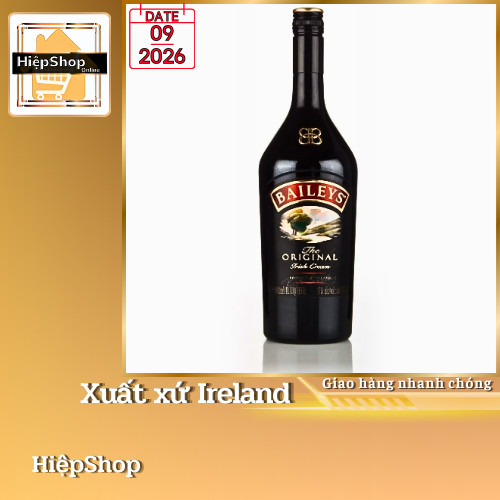 Rượu Sữa BAILEYS ORIGINAL Ireland Hương vị Kem Sữa và Ca Cao 750mL/17%