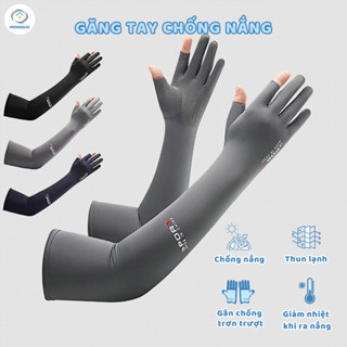  Găng tay dài chống nắng kiểu mới 2025 dành cho nam và nữ hở 2 ngón đi xe đạp lái xe máy và du lịch 