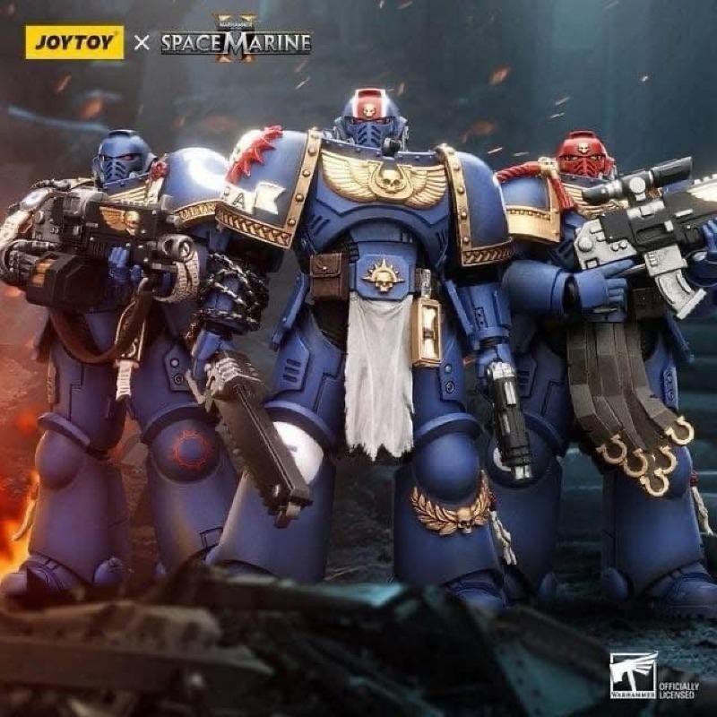 MÔ HÌNH JOYTOY - WARHAMMER 40K - SPACE MARINE II - Ultramarines - 1/18 ACTION FIGURE