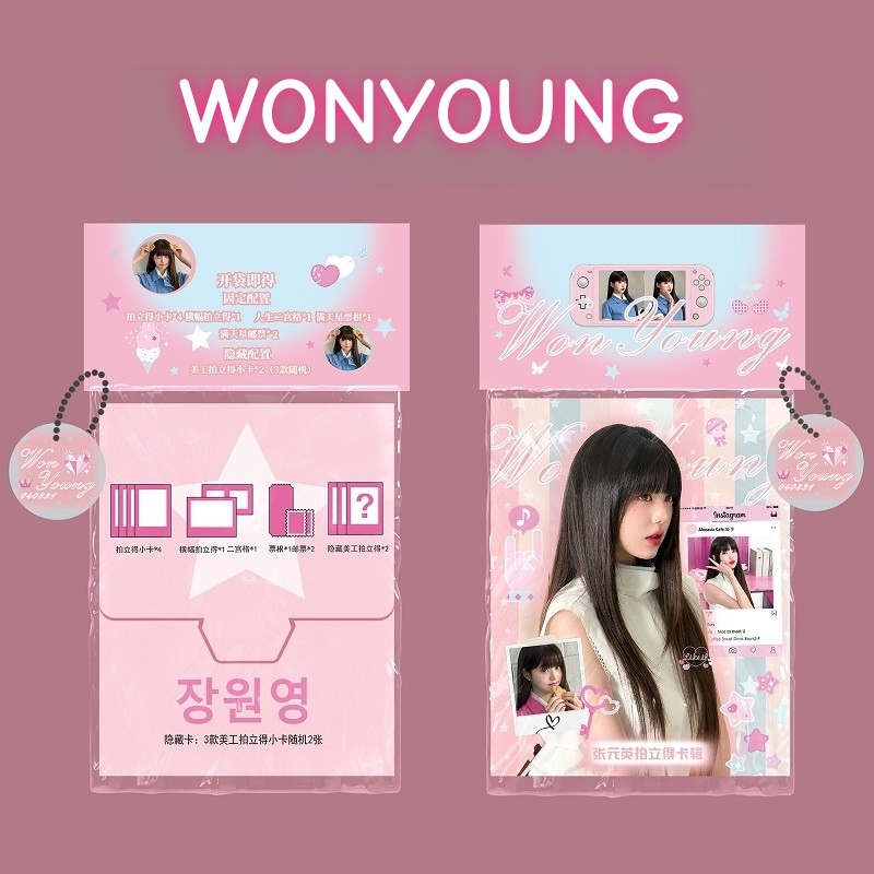 IVE WONYUNG Kaji Card I-DLE YUQI YUJIN Laser Hologram Trong suốt Lomo Cards MIYEON MINNIE SOYEON SHU