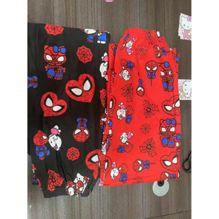  Hello Kitty Spiderman Unisex Loose Pyjama Set Quần Thoải Mái Và Thường Ngày Ngủ Giải Trí Quần Áo Gia Đình 