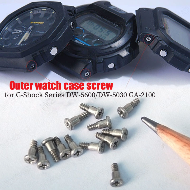 4 Vỏ Đồng Hồ Bên Ngoài Vít Cho Đồng Hồ for Casio Phụ Kiện Vít Cho Dòng for G-Shock DW-5600 / DW-5030