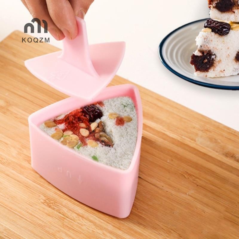 [KOQZM] Khuôn Sushi Onigiri Rice Food Press Khuôn Làm Sushi Hình Tam Giác Bộ Sushi [Mới]