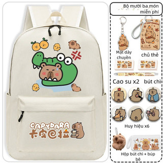 Balo Capybara đáng yêu - Balo đi học tiểu học, trung học với thiết kế rộng rãi