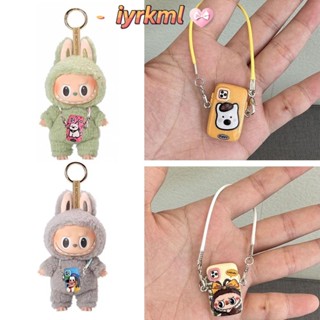 IYRKML Labubububu Treo Cổ Accessorie, Mini Trang Trí Hello Kitty Labububupu Dây Điện Thoại Dây Chuyền Mô Hình, Hoạt Hình Dễ Thương Nhỏ Điện Thoại Di Động Búp Bê Phụ Kiện Labubububu