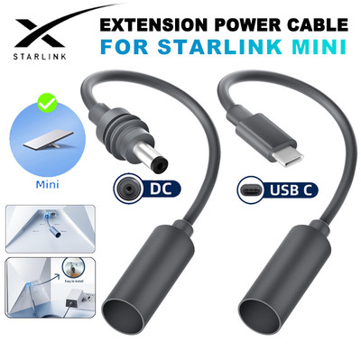 Fonken Cho Starlink Mini Type-C / DC Sang DC Adapter Cáp Nối Dài Chống Nước Dây Nguồn