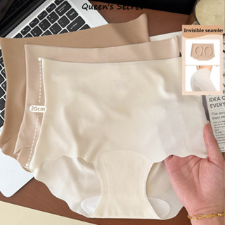 [Queen Secret] Quần lót liền mạch Lulu lưng cao, quần lót lụa nữ bụng giảm béo, quần lót kháng khuẩn mỏng 7a mùa hè