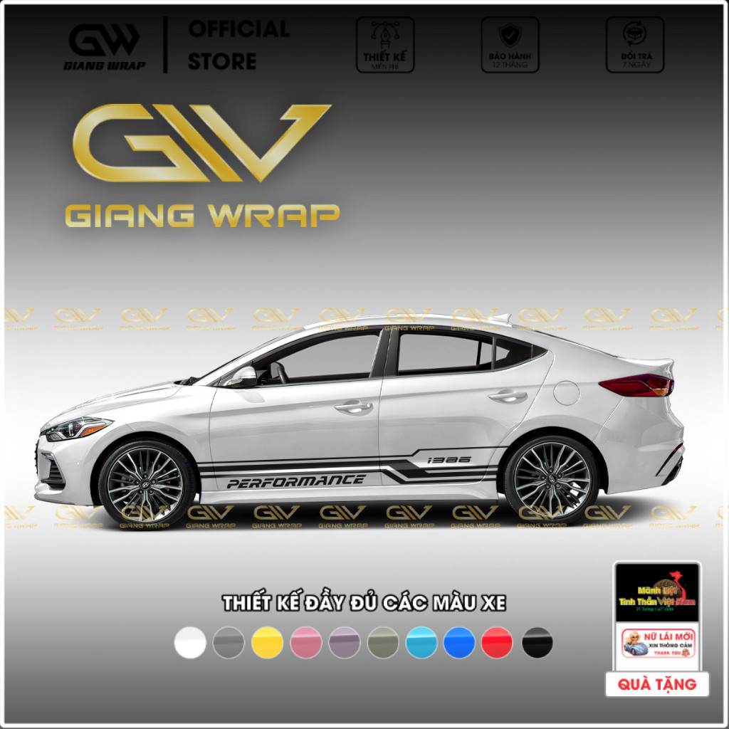 Decal Tem Sườn Xe Thể Thao - SD001