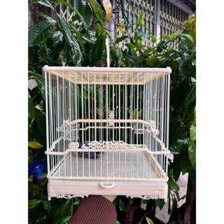   KHUNG TỰ RÁP  Lồng chim khuyên hút mật mẫu lồng vuông nam kinh tự ráp đầy đủ phụ kiện - lồng chim CHÍNH NGHĨA 